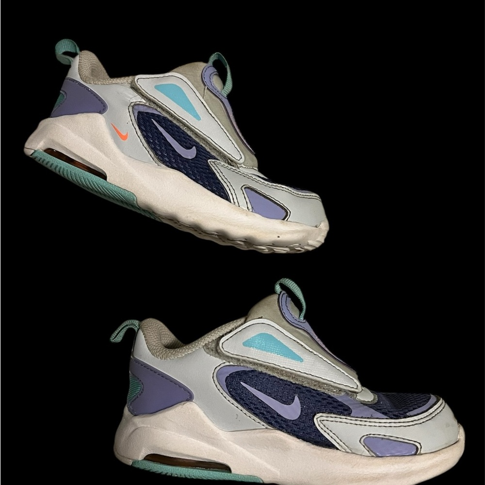 Nike Kids Sneakers - Purple, Blue, and White